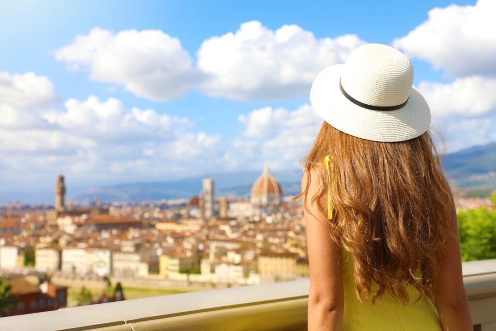 a girl in Florence 