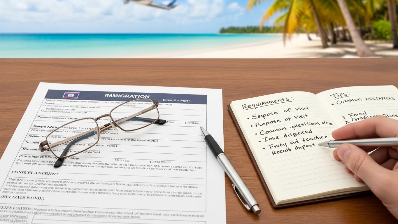 belize immigration form